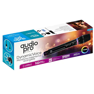 Micrófono Inalámbrico Recargable Receptor USB-C RGB - PS AUDIO PRO
