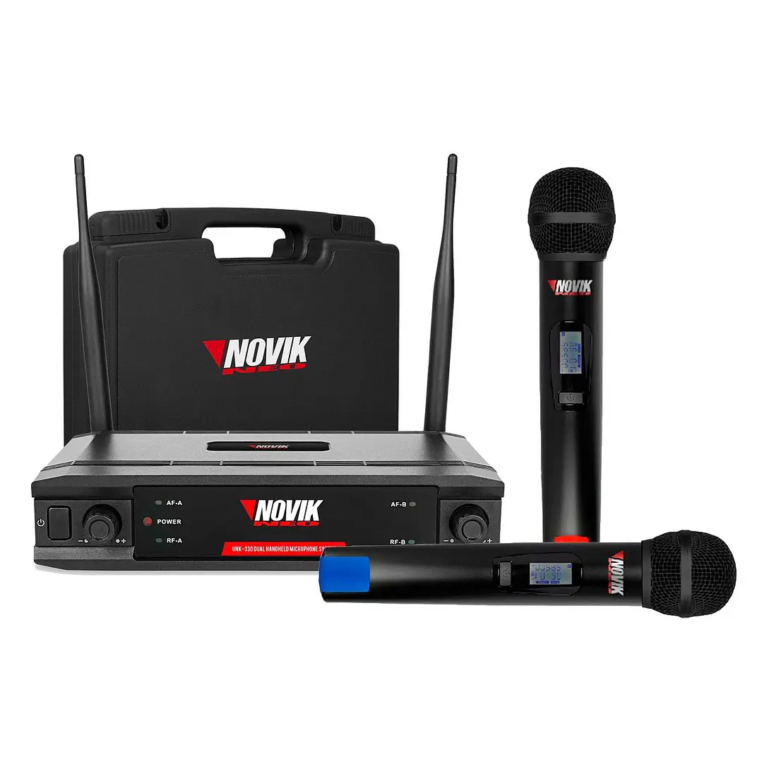 Micrófono doble inalámbrico UNK 330 UHF 1