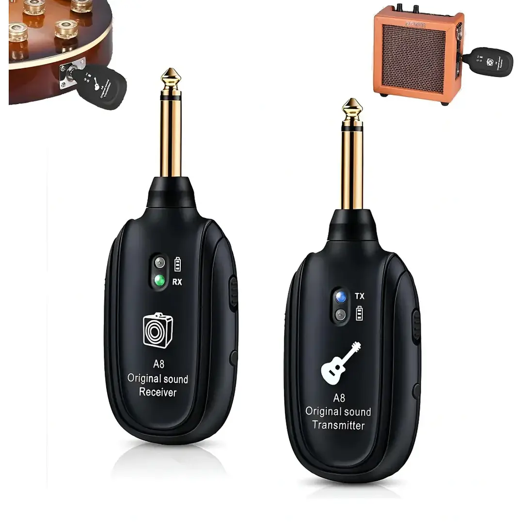 Sistema Inalámbrico Guitarra bajo - A8 - Kit Completo 1