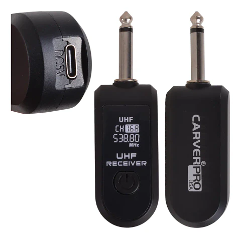 Kit Inalambrico Uhf -convertidor Para 2 Microfonos Carverpro