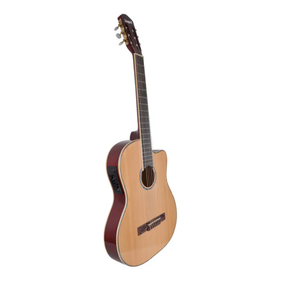 Guitarra Electroacústica con ecualizador cuerdas nylon color natural Zaragoza 1