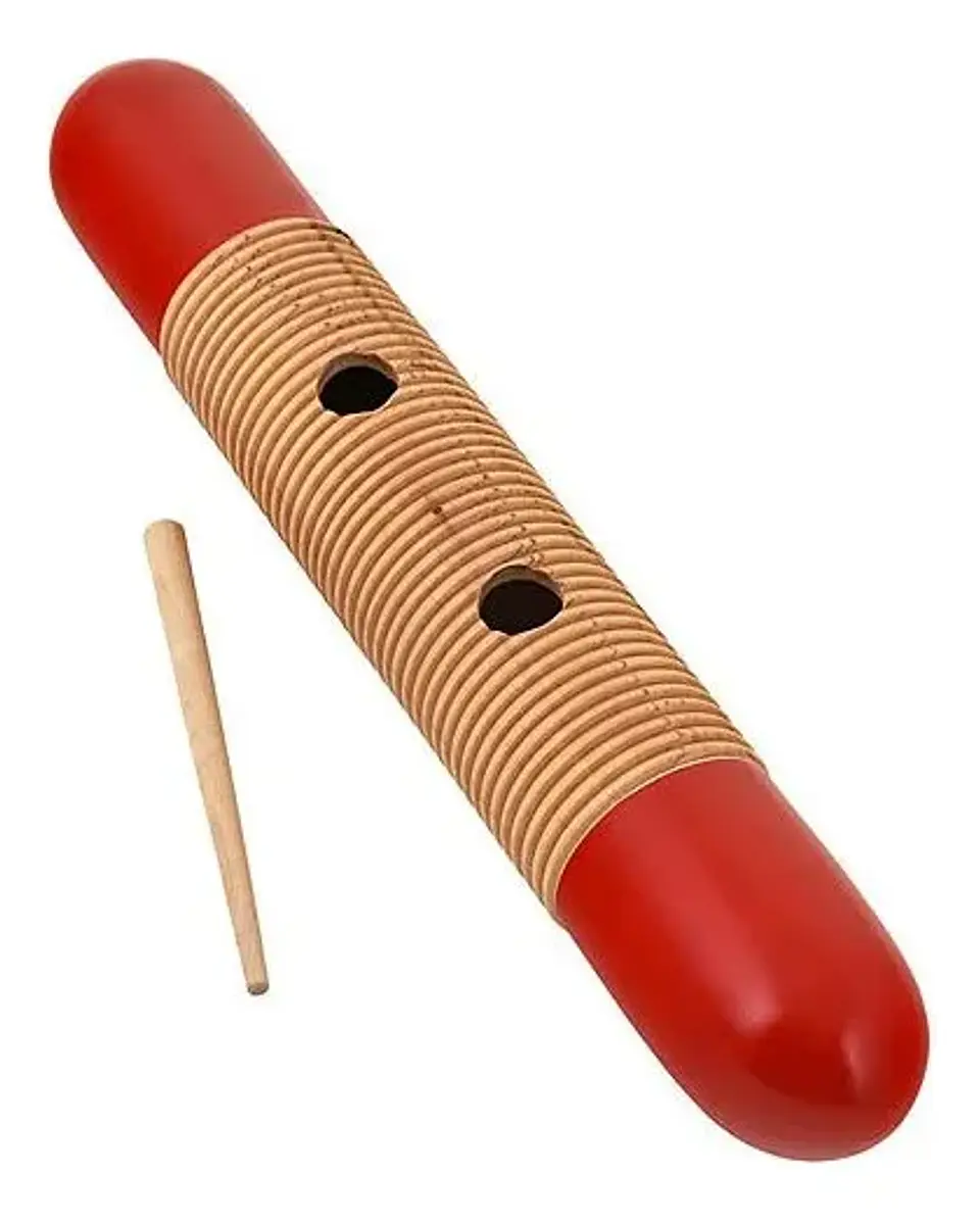  Guiro Madera Tipo Tornado Modelo 24 Rmx Marrón  1