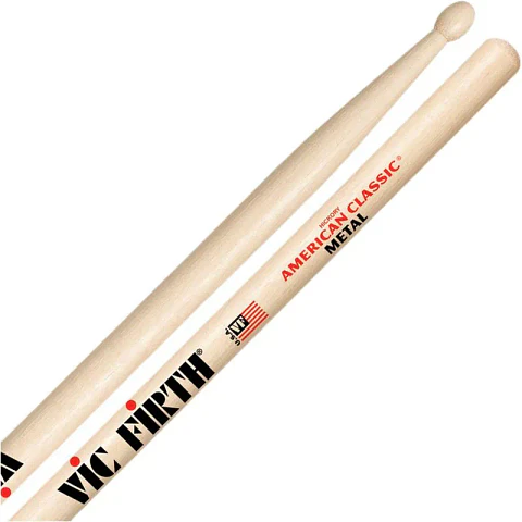 Baquetas Vic Firth American Classic Metal - punta de madera