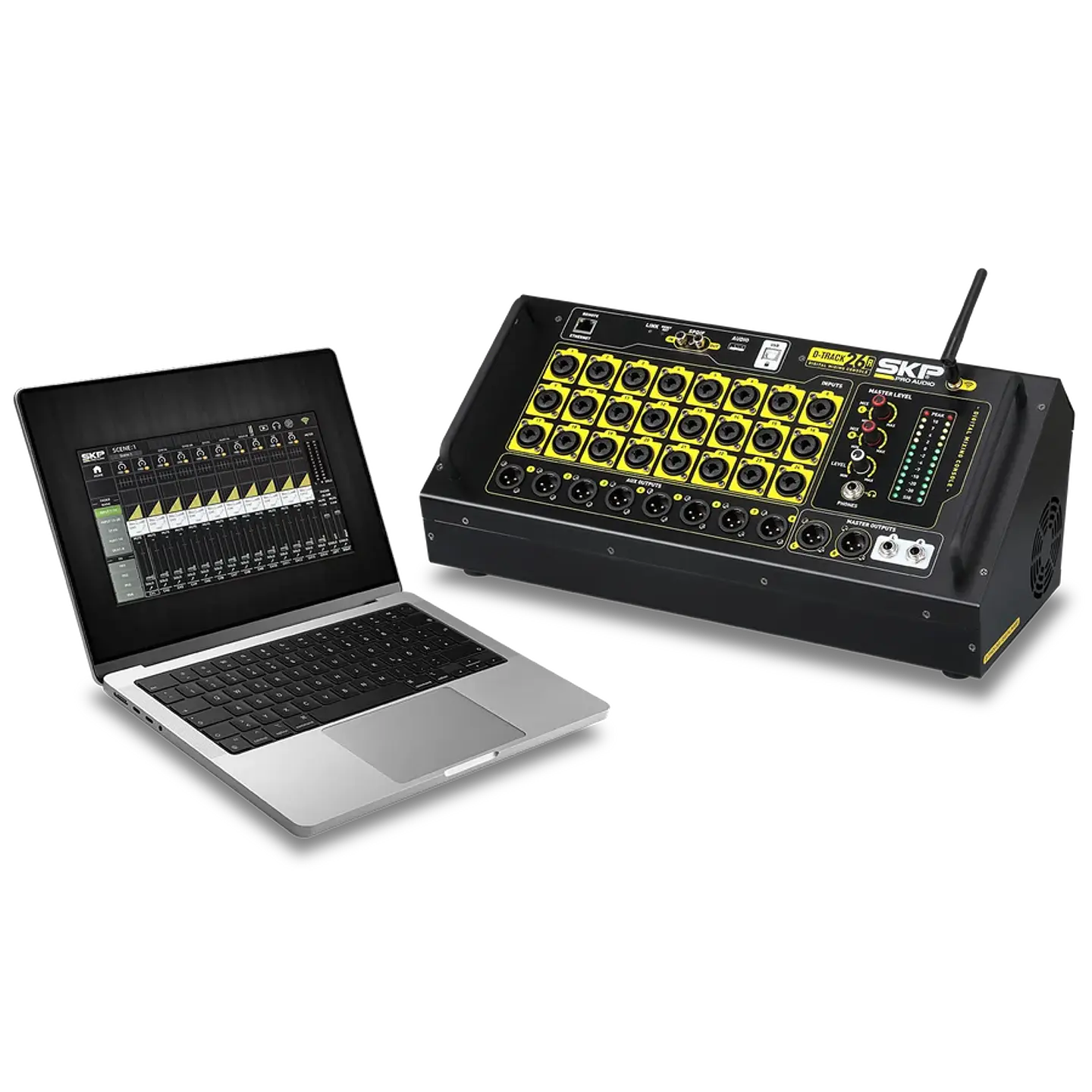 Consola Digital SKP D Track 26R de 24 Canales con Interfaz Multipista USB (16x16) 2