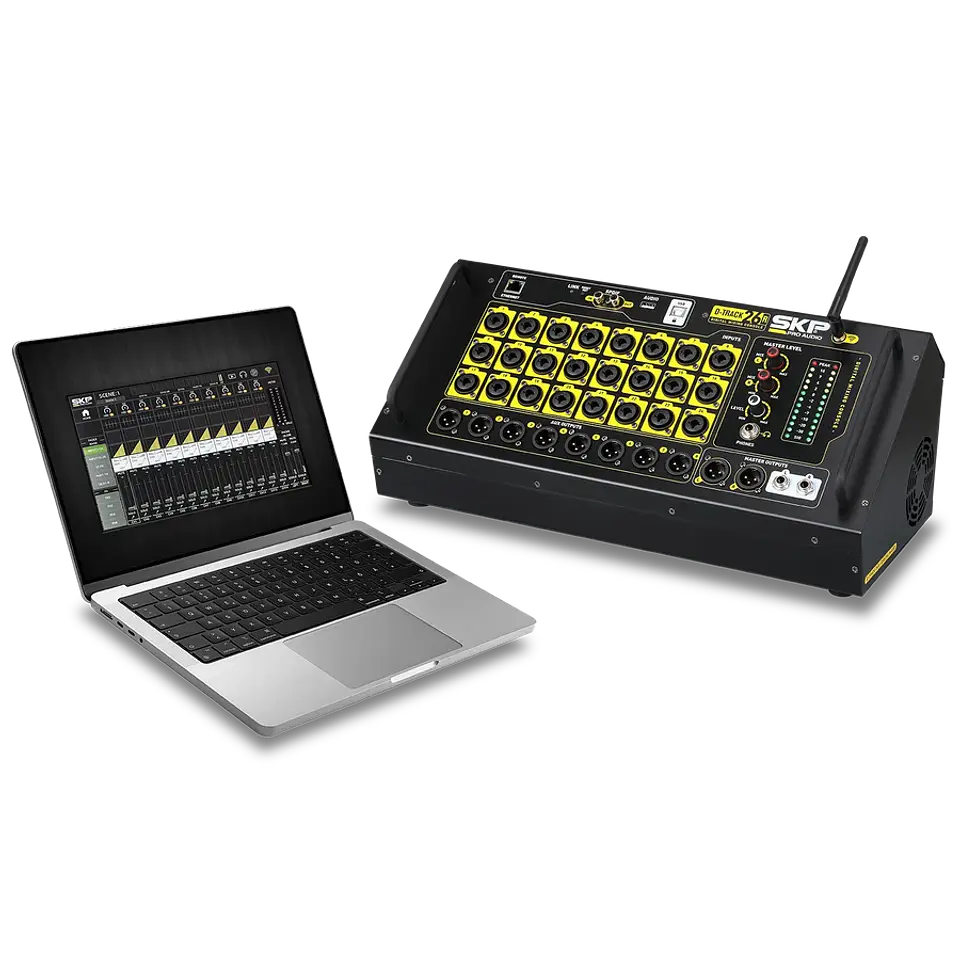 Consola Digital SKP D Track 26R de 24 Canales con Interfaz Multipista USB (16x16) 2