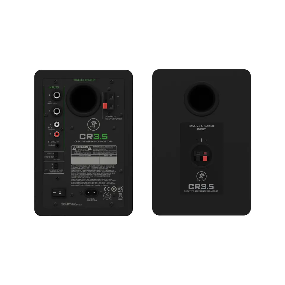 Par de monitores de estudio Mackie CR3.5 2