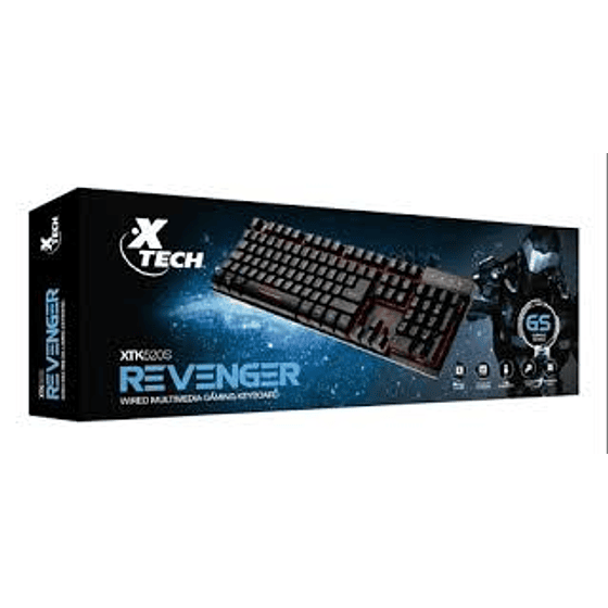 Xtech teclado gamer Revenger USB iluminacion tricolor - Image 3