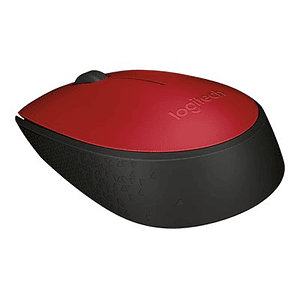 Logitech Mouse inalambrico M170 Rojo 3 botones