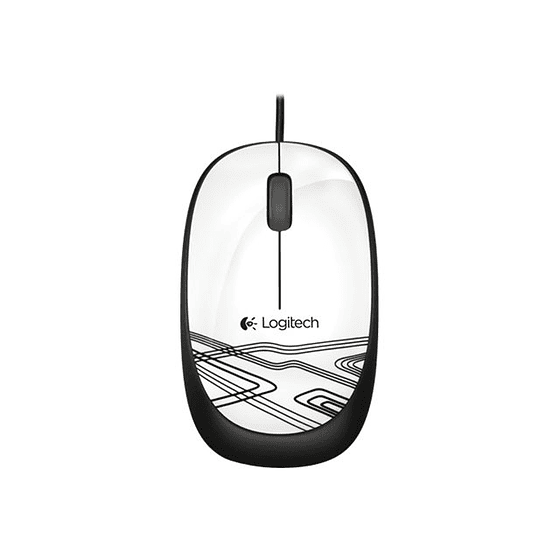 Logitech Mouse M105 white USB 3 botones ambidiestro - Image 2