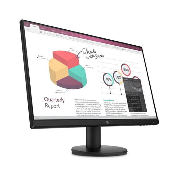 HP P24v G4 Monitor 23.8in 1920 x 1080 VGA/HDMI - Image 2