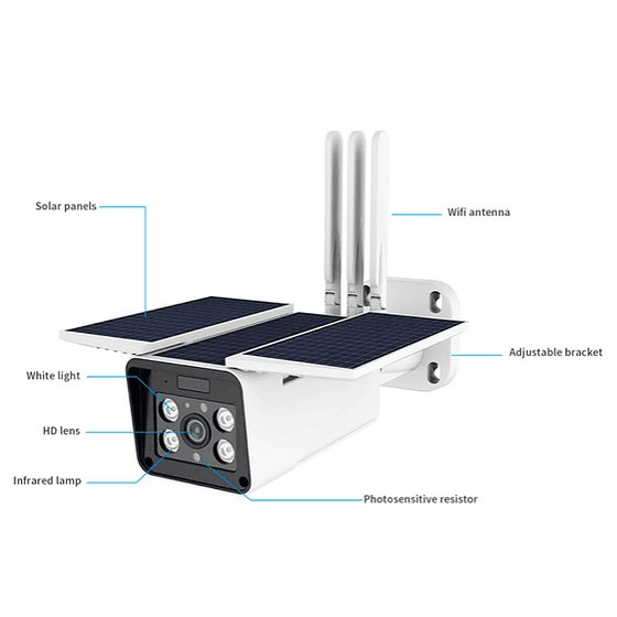 Cámara Solar Seguridad exteriorWIFI baterías calidad FULL HD - Image 7
