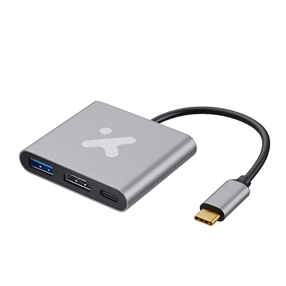 Adaptador multipuerto USB Type-C 3 en 1 - Image 1