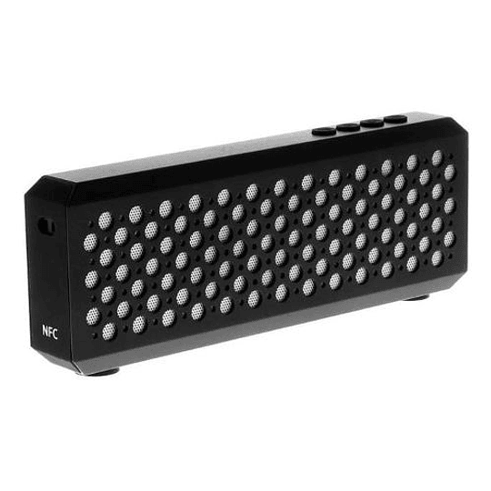 KlipX Parlante bluetooth metal 6W Mic/sd/RMS Negro