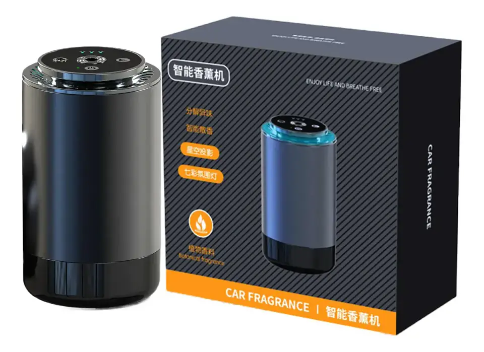 Humidificador y Difusor de Aromas Inteligente para Coche | Proyección de Estrellas, Luces LED y Diseño en Aluminio 1