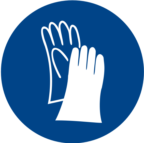 Pictogramme d'obligation - Port de gants obligatoire
