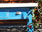 Mesa de centro em madeira flutuante azul - Thumbnail 4