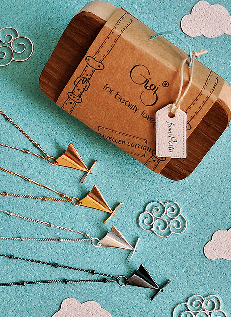 Paper Plane Necklace, Traveller Edition