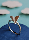 Paper Plane Ring