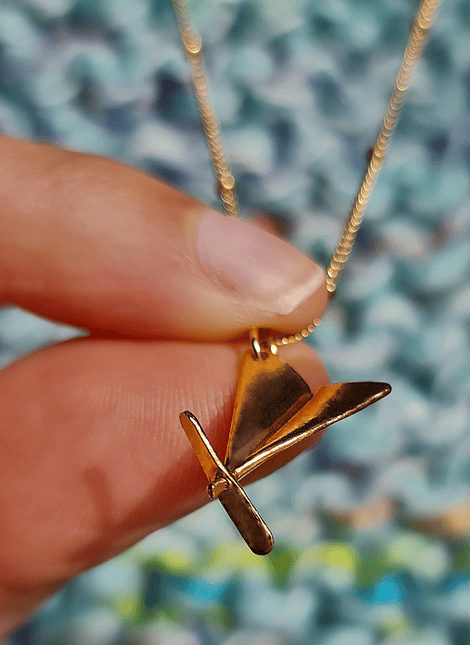 Paper Plane Necklace, Traveller Edition