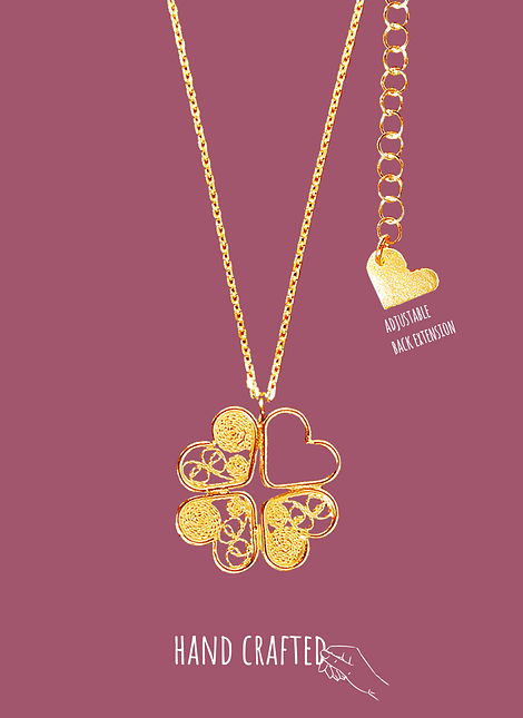 Lucky Charm, filigree necklace