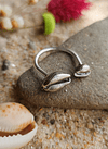 Cowry Adjustable Ring