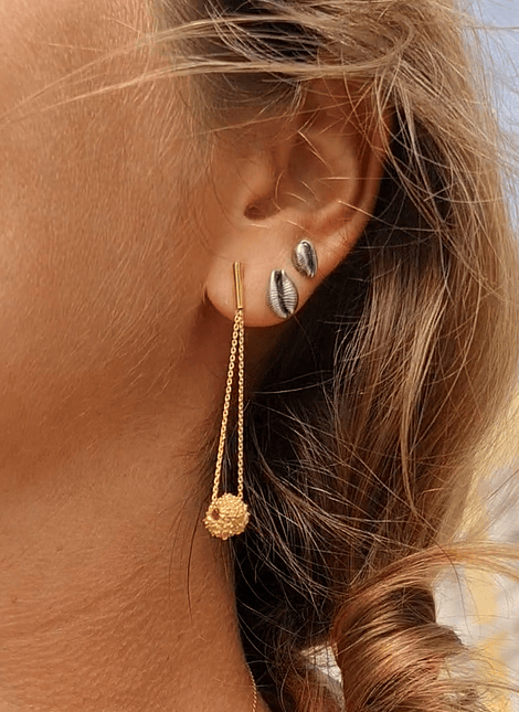 Suspended Earrings Coral