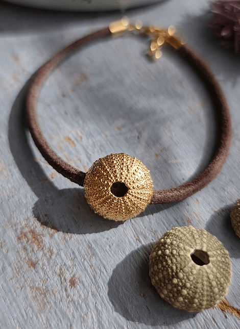 SeaUrchin Leather Bracelet