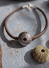 SeaUrchin Leather Bracelet