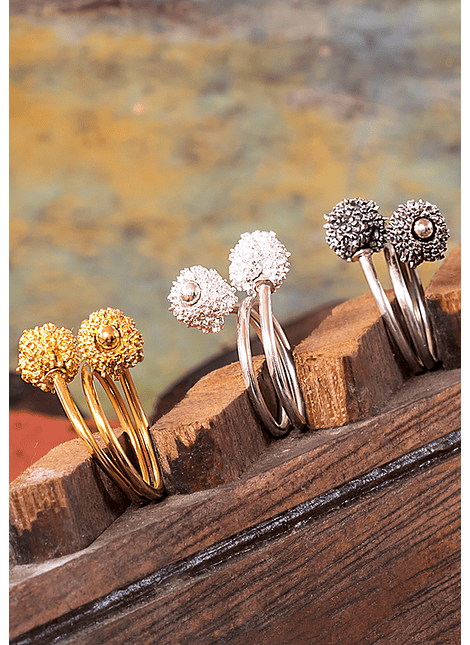  Spinning Coral Adjustable Ring