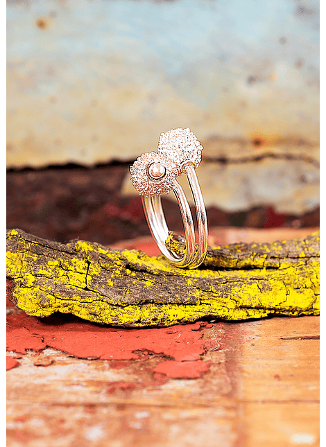  Spinning Coral Adjustable Ring