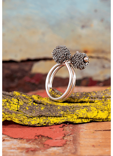  Spinning Coral Adjustable Ring