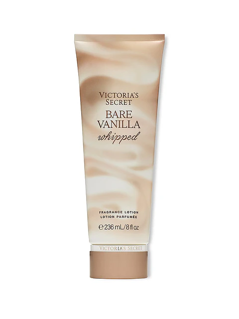 Loción perfumada batida con aroma a vainilla natural
