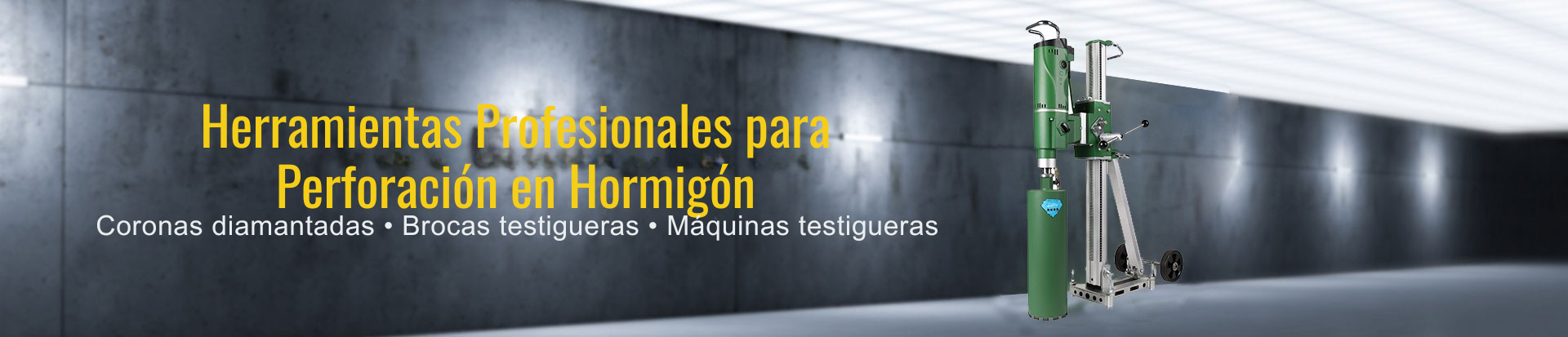 Brocas Testigueras Continuas Modulares para Hormigón Armado