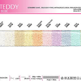 Ovillo de Lana Teddy Bebé (10 Colores disponibles)