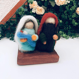 FIGURAS DEL PESEBRE: Pesebre s niño azul claro café