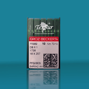 Aguja recta talon delgado #70