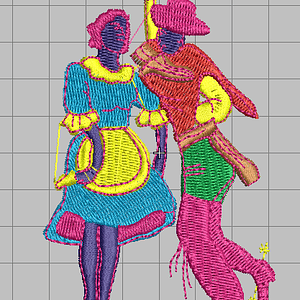 Matriz fiestas patrias #10 bandera c/dorado