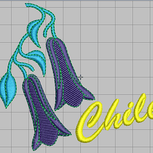 Matriz fiestas patrias #13 copihue