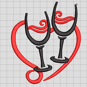 Matriz dia enamorados #1 2 copas love