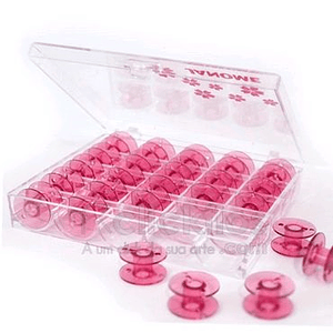 Carrete rosado caja 25 unid.