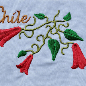 Matriz fiestas patria #4  3 copihues