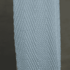 Cinta espiga poliester blanca rollo de 2 cms. x 50 mt.