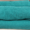 Set 5 toallas microfibra verde 39x39cms. sin logo