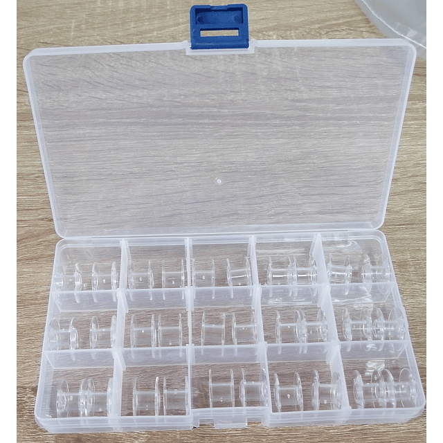 Caja plastica con 30 carretes