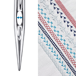 Aguja bordado n° 75 paleta 5 un.