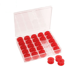 Carretes rojo caja 25 unid.