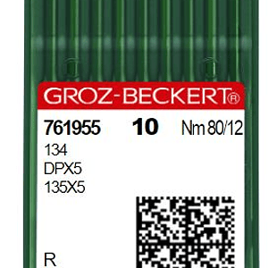 Aguja recta talon grueso punta r #80