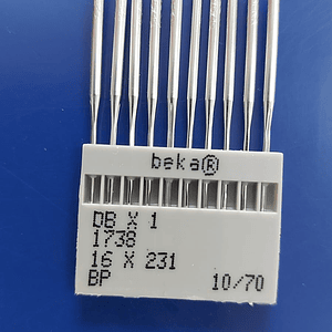 Aguja recta beka talon delgado #70