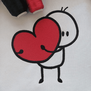 Matriz dia enamorados #2 niño corazón