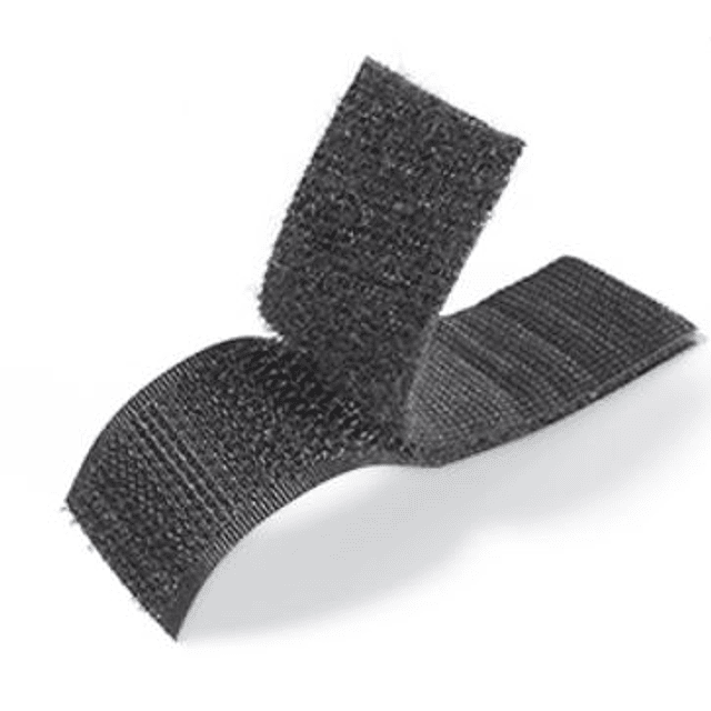 Velcro negro rollo 25mm x 25 mt par